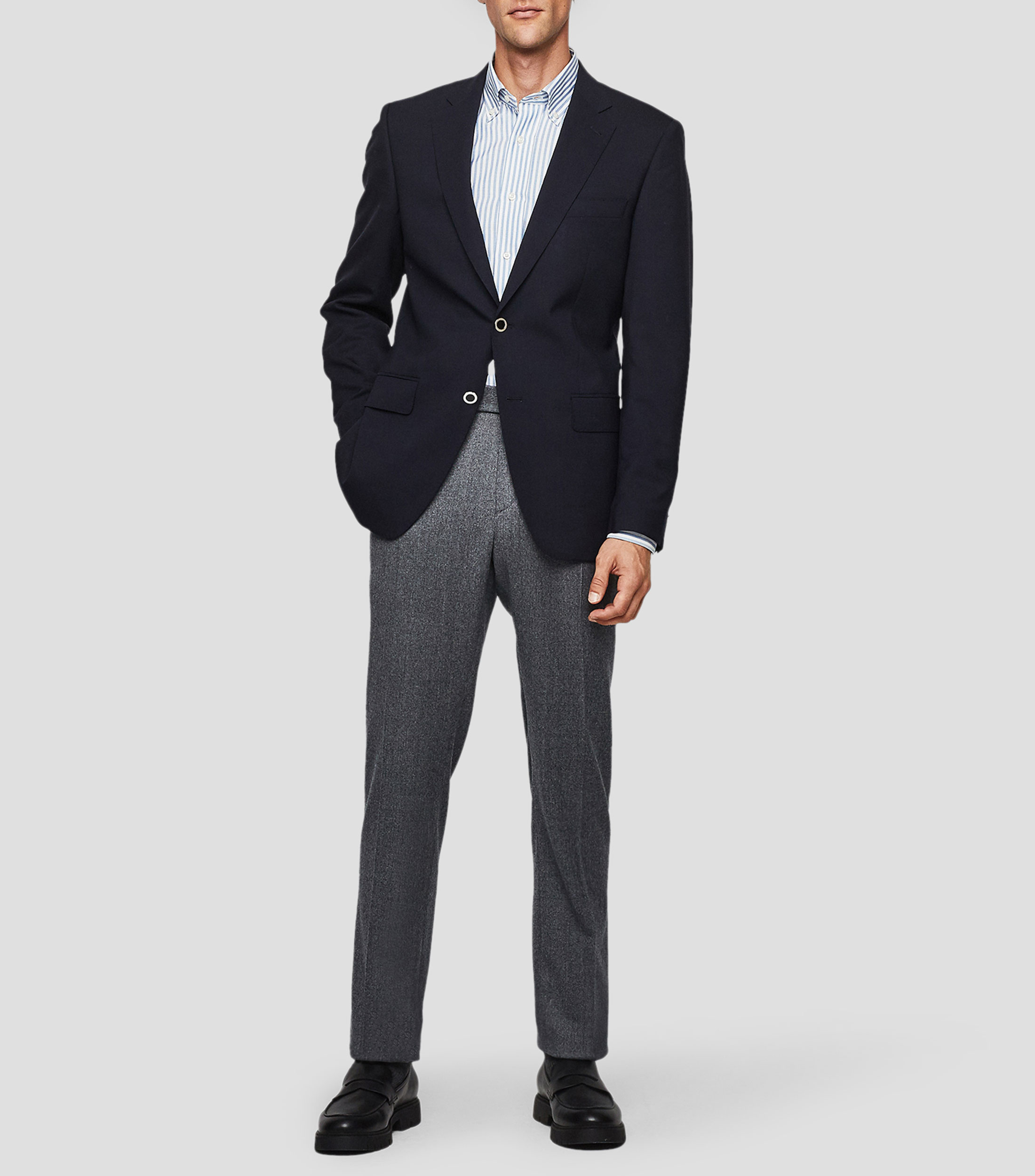 Saco de vestir liso Hombre